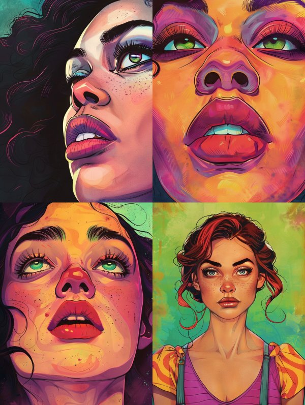 Neon Dream Digital Portrait