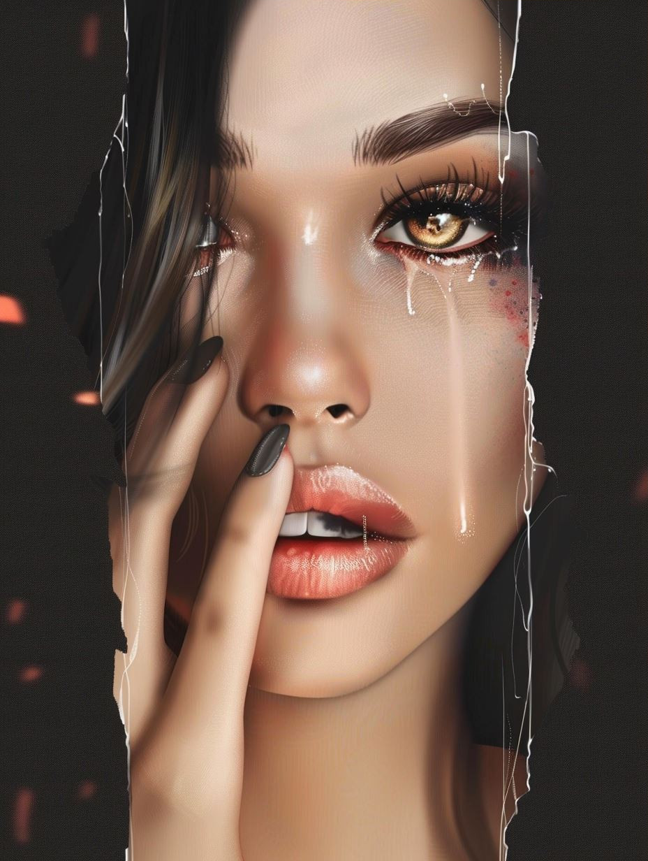 Celestial Glow Ethereal Portrait - Image 3