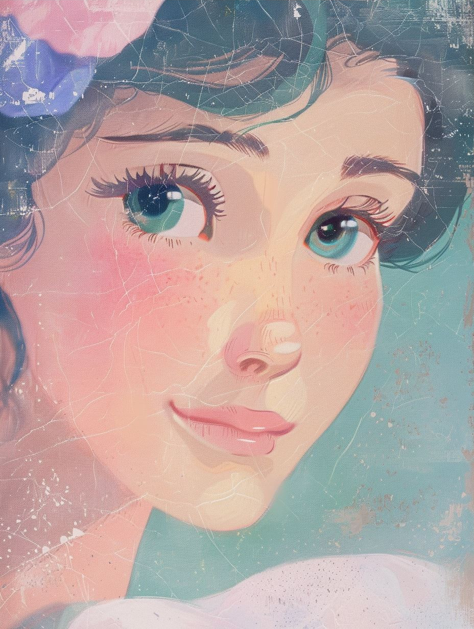 Ethereal Dreamy Anime Portrait - Image 3