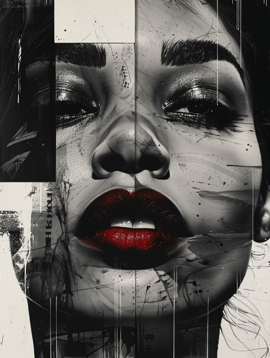 Fragmented Beauty: A Study in Contrast - Image 3