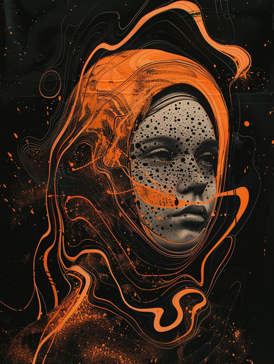 Ethereal Echoes in Amber Glow - Image 2