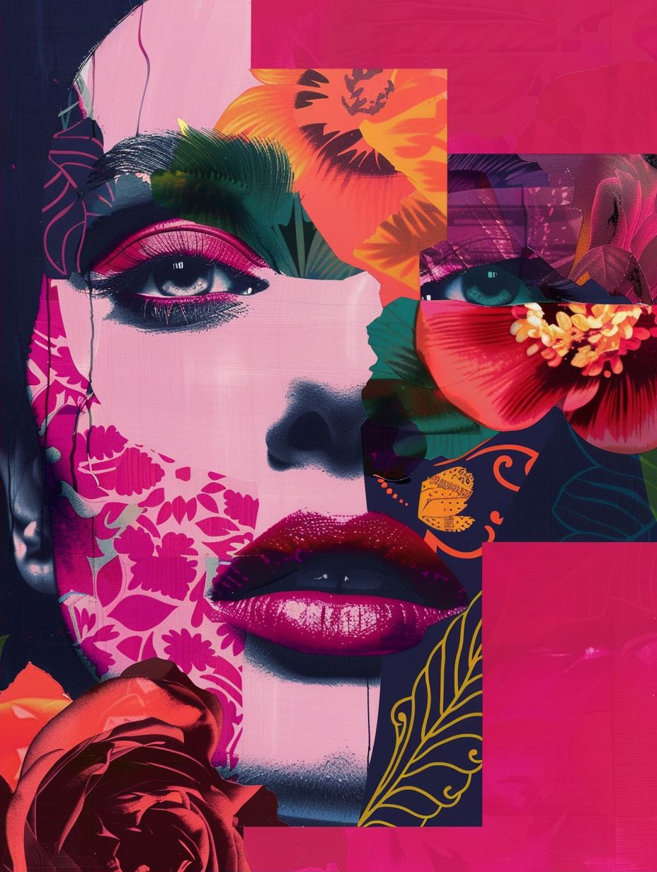 Vibrant Floral Surrealist Portraits - Image 2