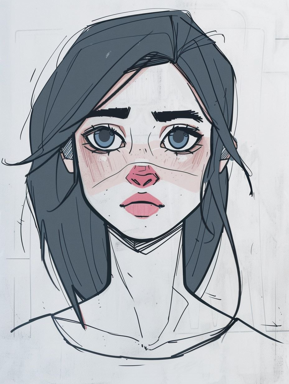 Emotional Echoes: Digital Portrait Studies - Image 1