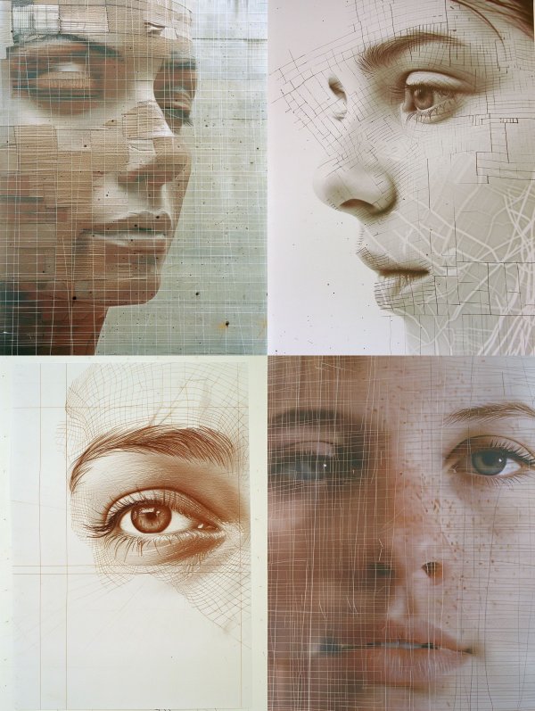 Fragmented Visions of Human Portraits