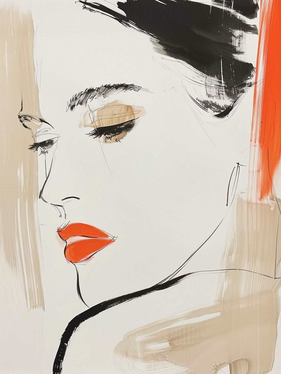 Abstract Minimalist Fashion Portrait - Image 4