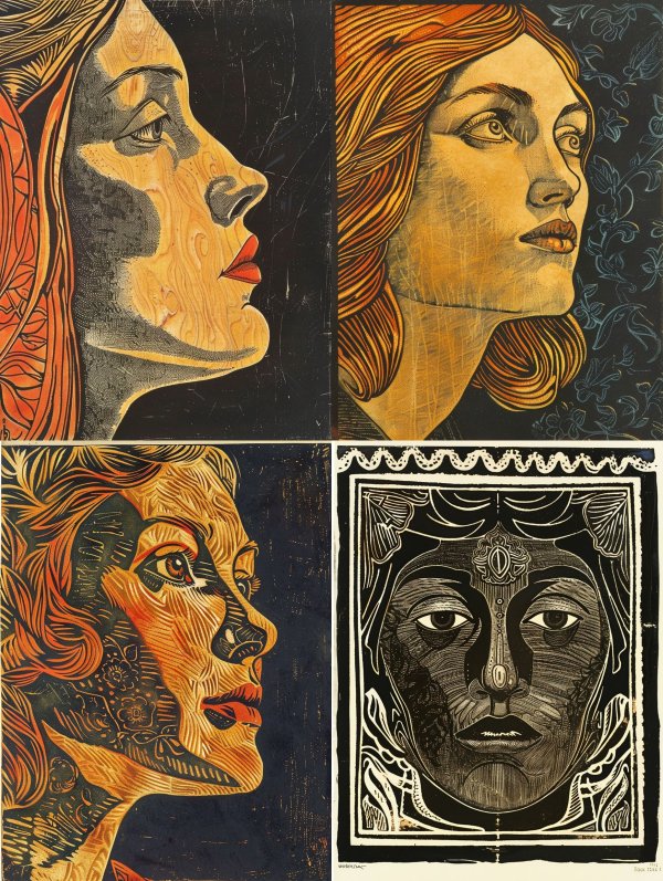 Wooden Grain Portrait