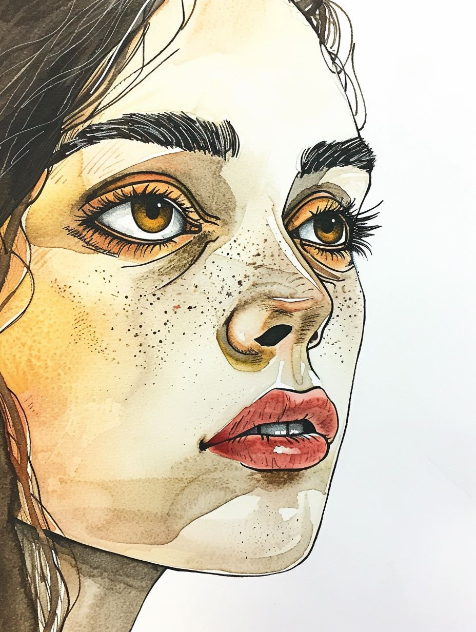 Faces of Freckles: A Study in Ink - Image 3
