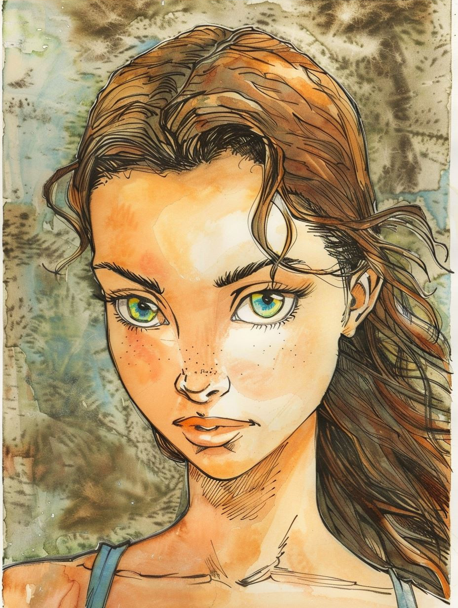 Whispers of Freckles: A Portrait Study - Image 4
