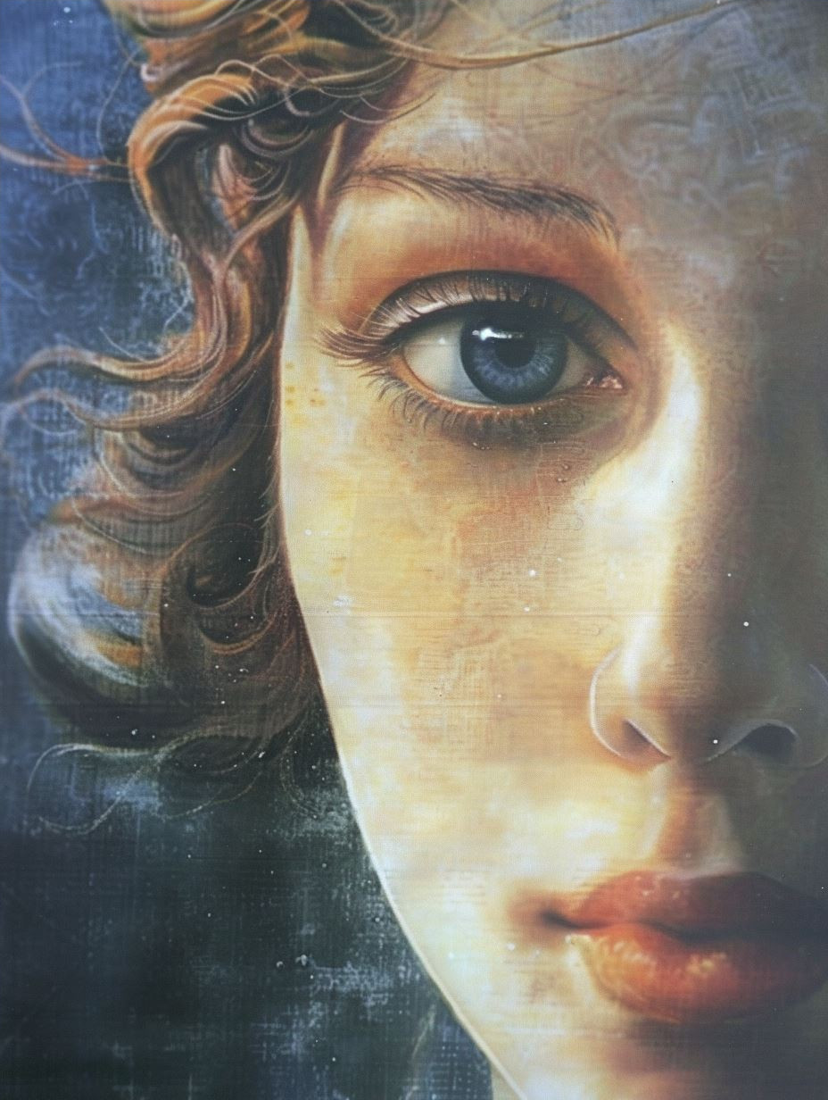 Ethereal Gaze Through Mist - Image 4