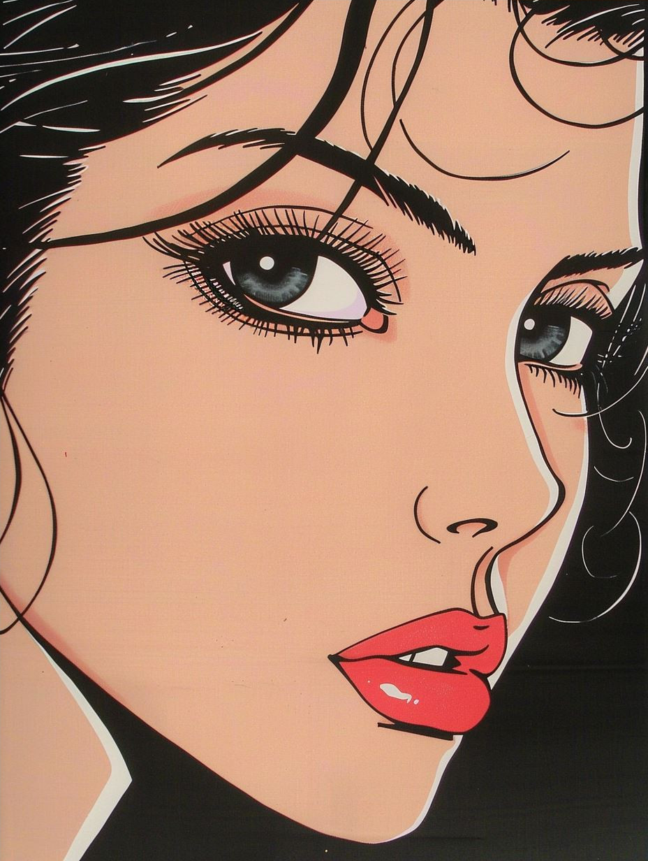 Anime Style Female Portrait Art Study - Image 4