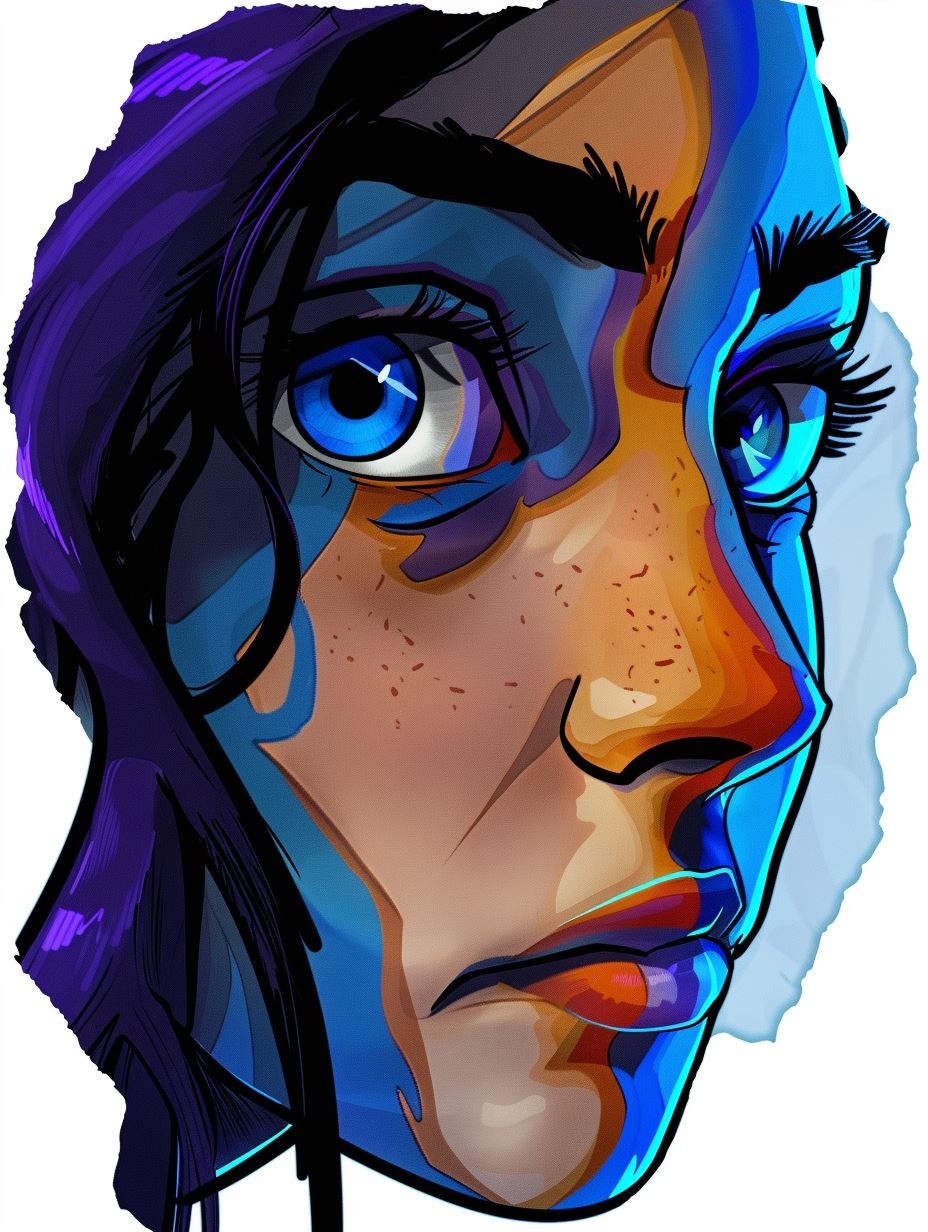 Neon Glow Comic Portrait - Image 3
