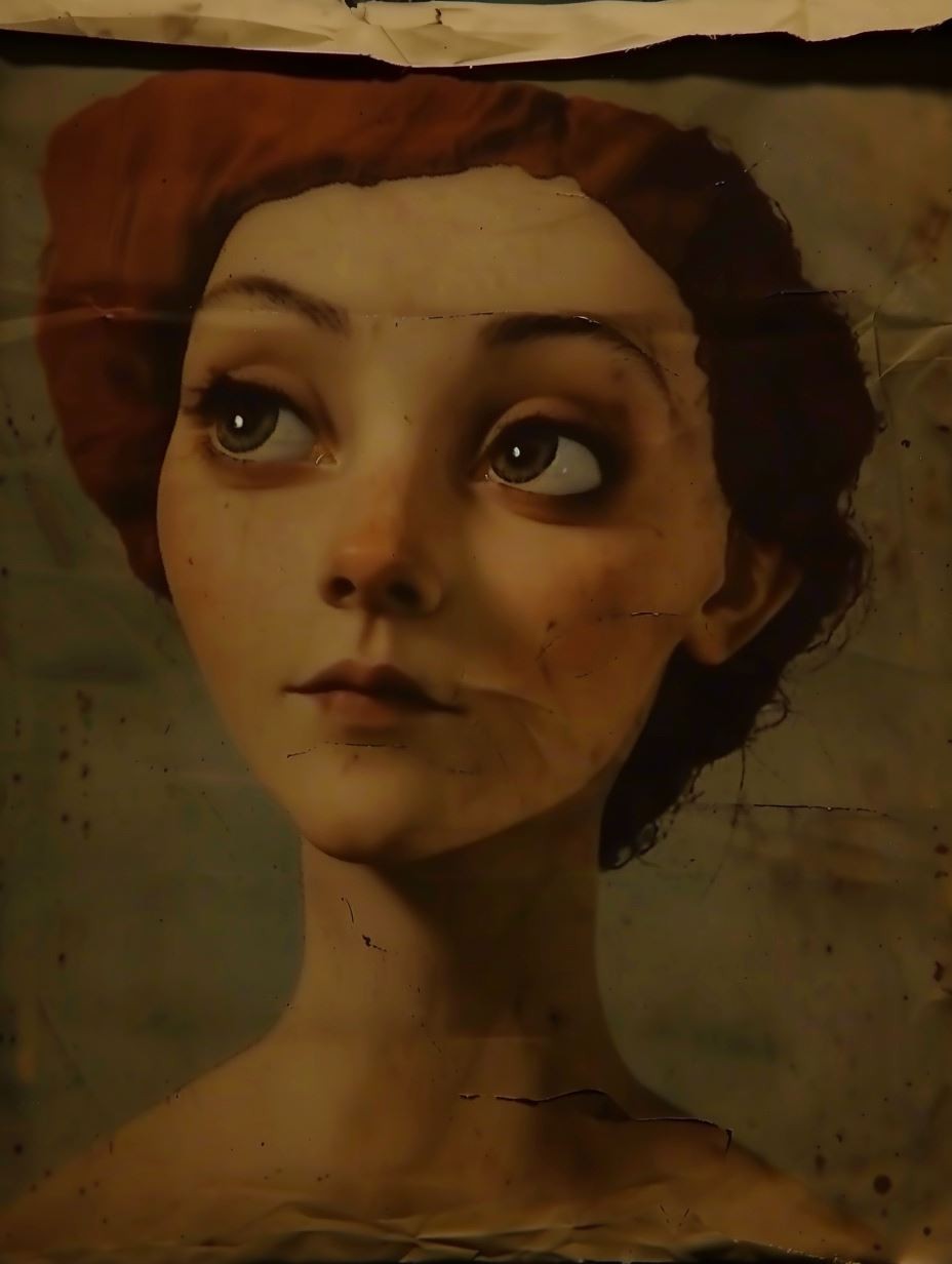 Weathered Renaissance Soul Portrait