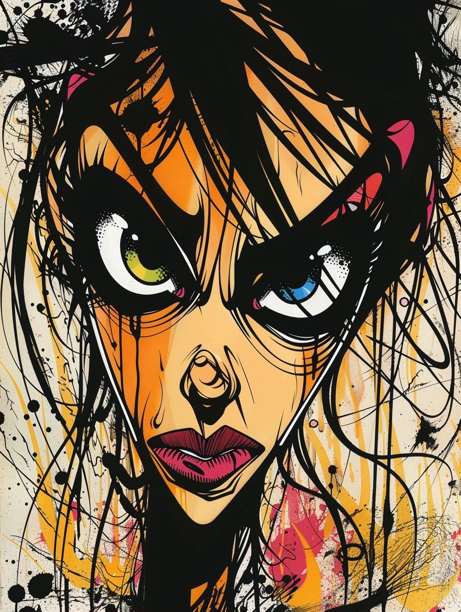 Surrealist Psychedelic Pop Art Portrait - Image 2