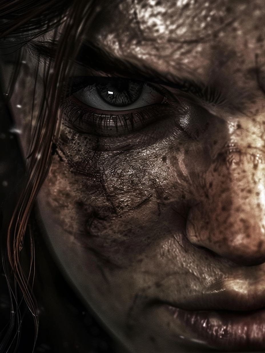 Gritty Monochrome Survival Portrait - Image 2