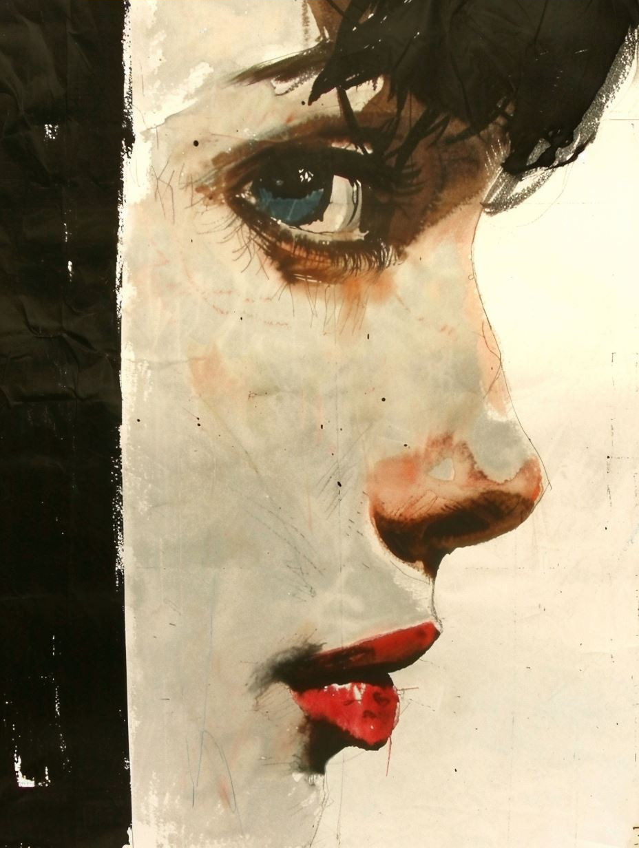 Vintage Gritty Portrait Study - Image 4