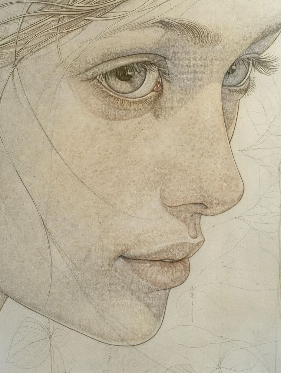 Ethereal Gaze: A Study of Feminine Grace - Image 4