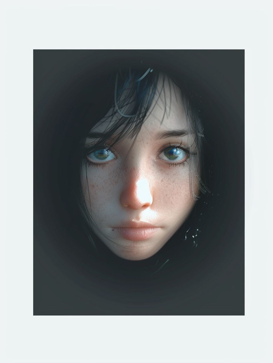 Ethereal Gaze in Shadow