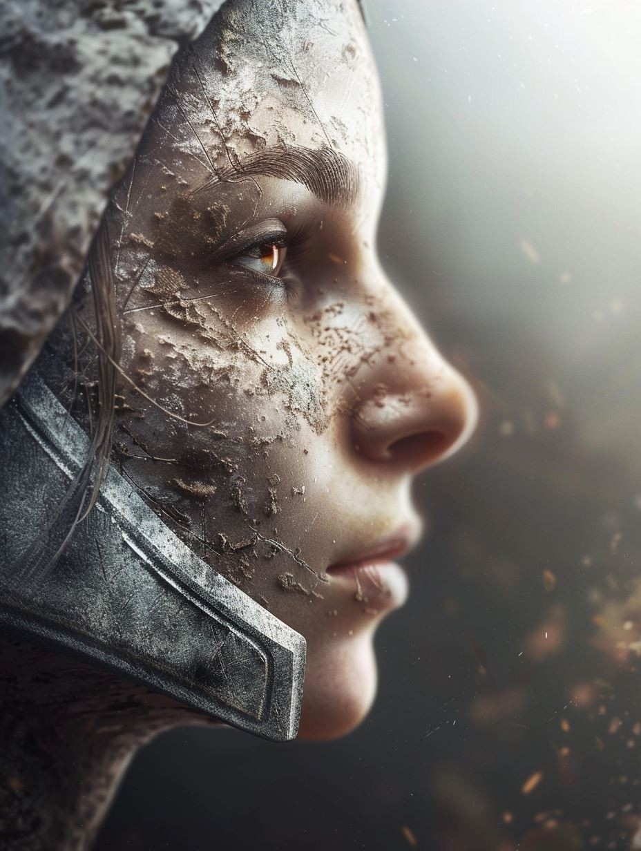 Ethereal Gaze in Frozen Mist - Image 4