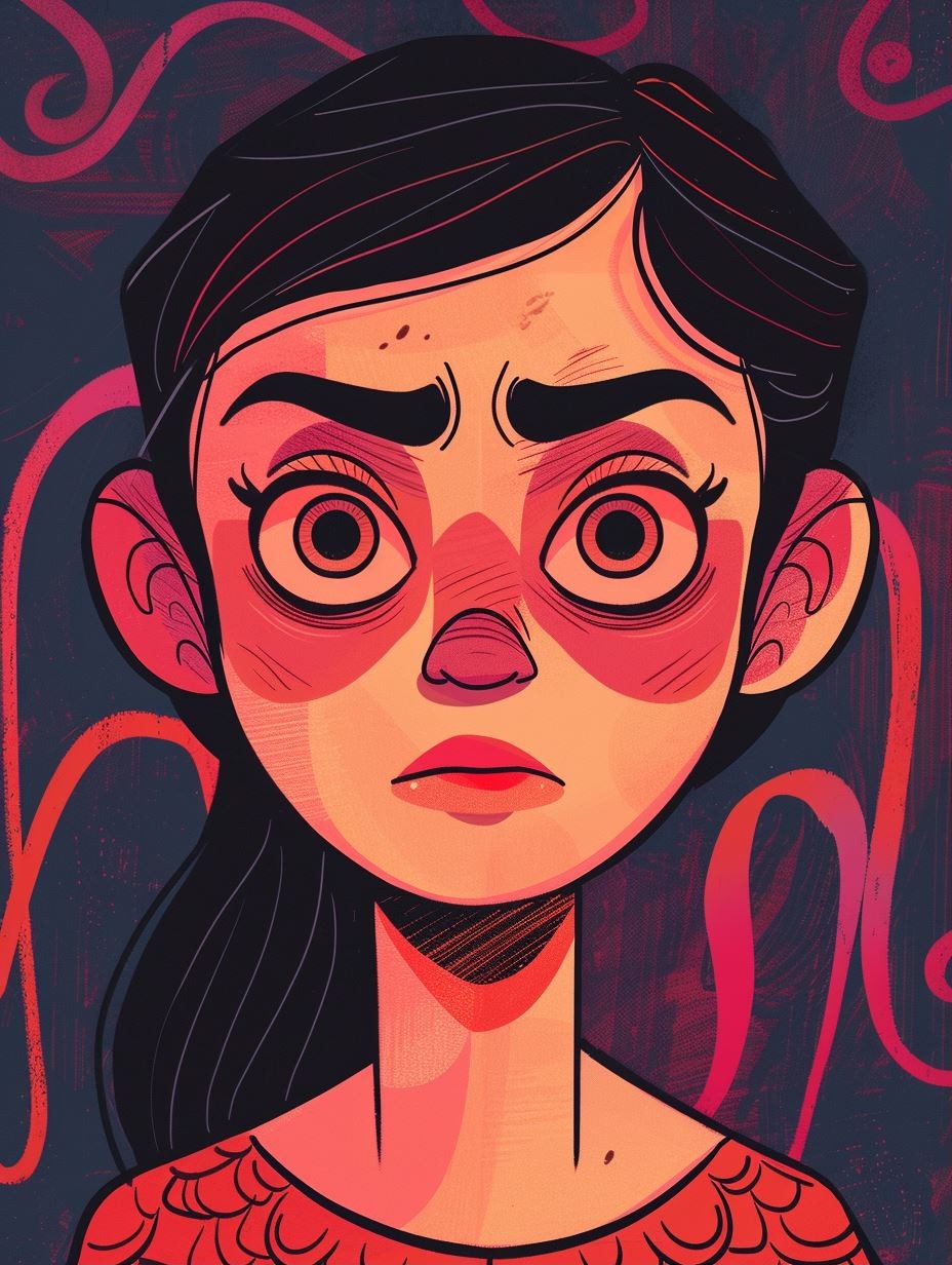 Whimsical Stylized Portrait Art - Image 1