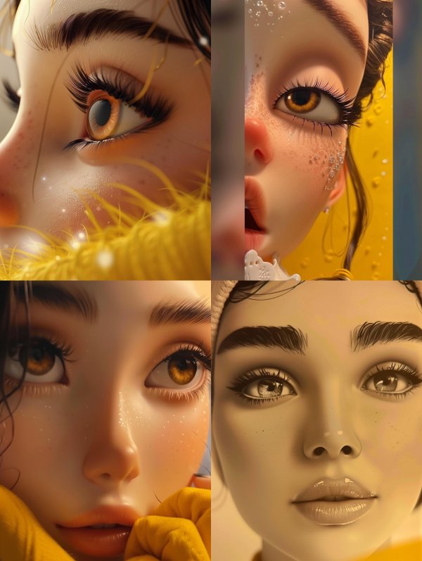 Golden Gaze: Ethereal Beauty Portraits