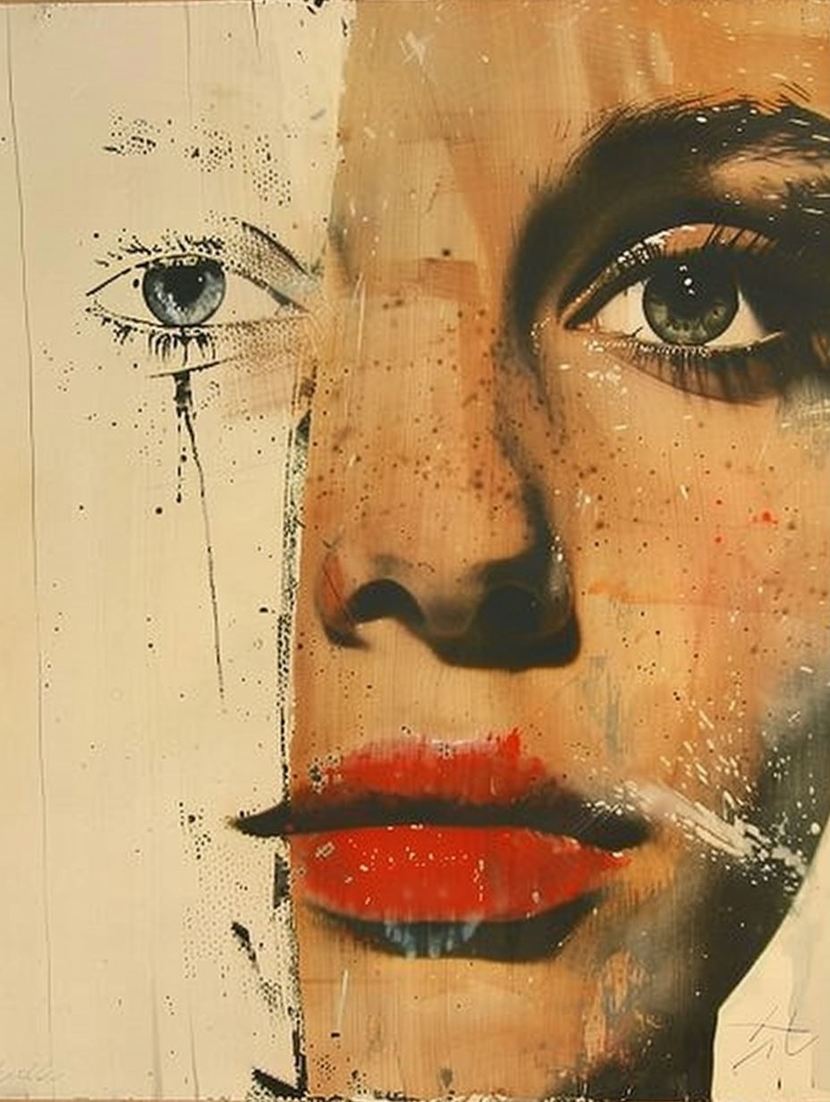 Abstract Fragmented Portrait Studies - Image 3
