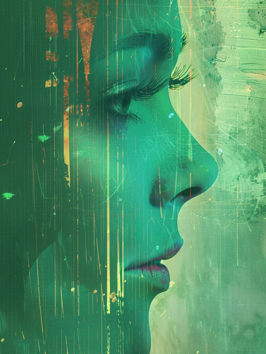 Emerald Dreams Ethereal Portrait - Image 2