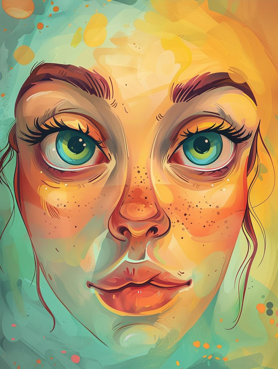 Whimsical Gazes of a Freckled Muse - Image 3