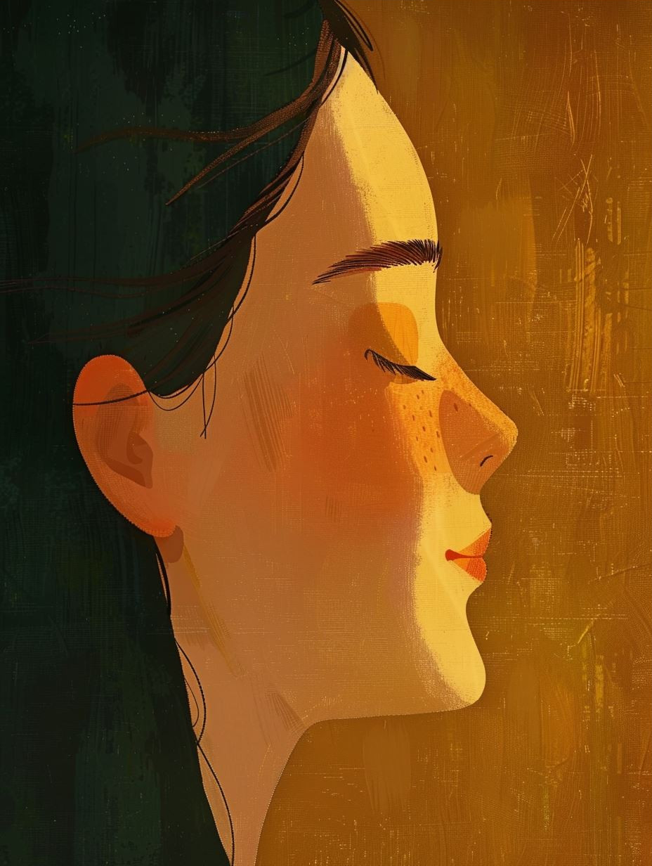 Quiet Gaze in Golden Light - Image 3