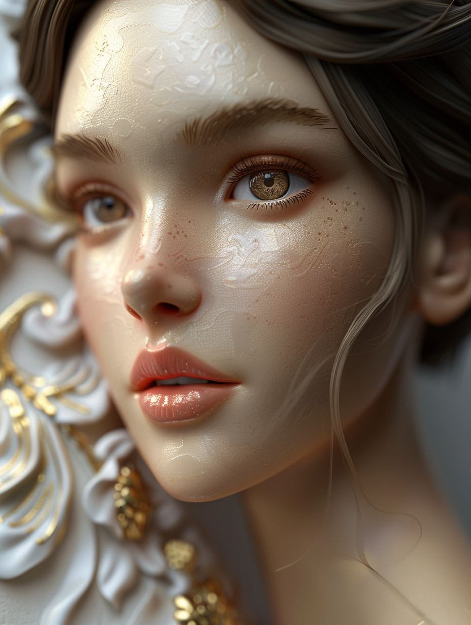 Ethereal Golden Goddess Portraits - Image 3