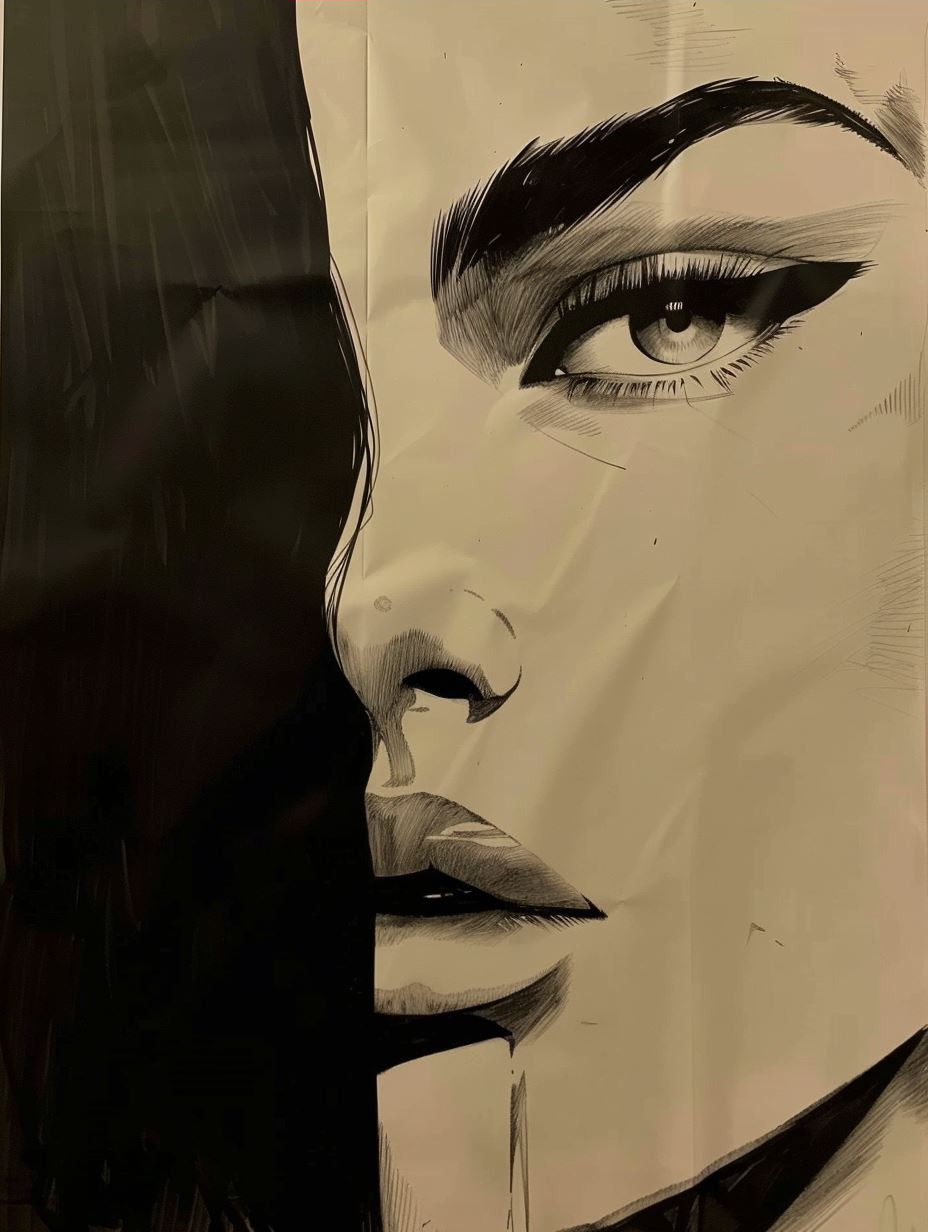 Moody Noir Digital Portraiture - Image 4