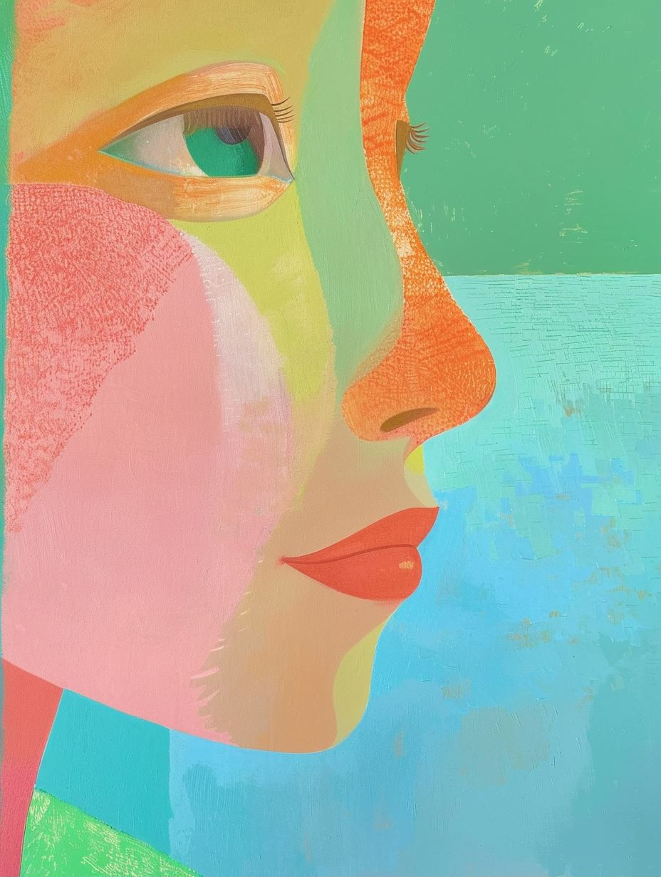 Prismatic Portraits in Pastel Hues - Image 1