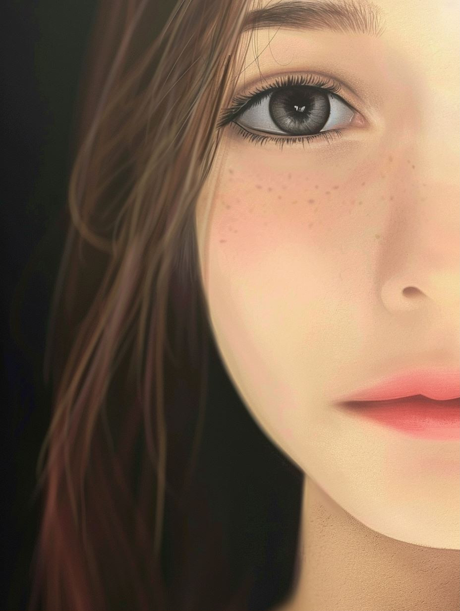 Soft Ethereal Anime Portrait