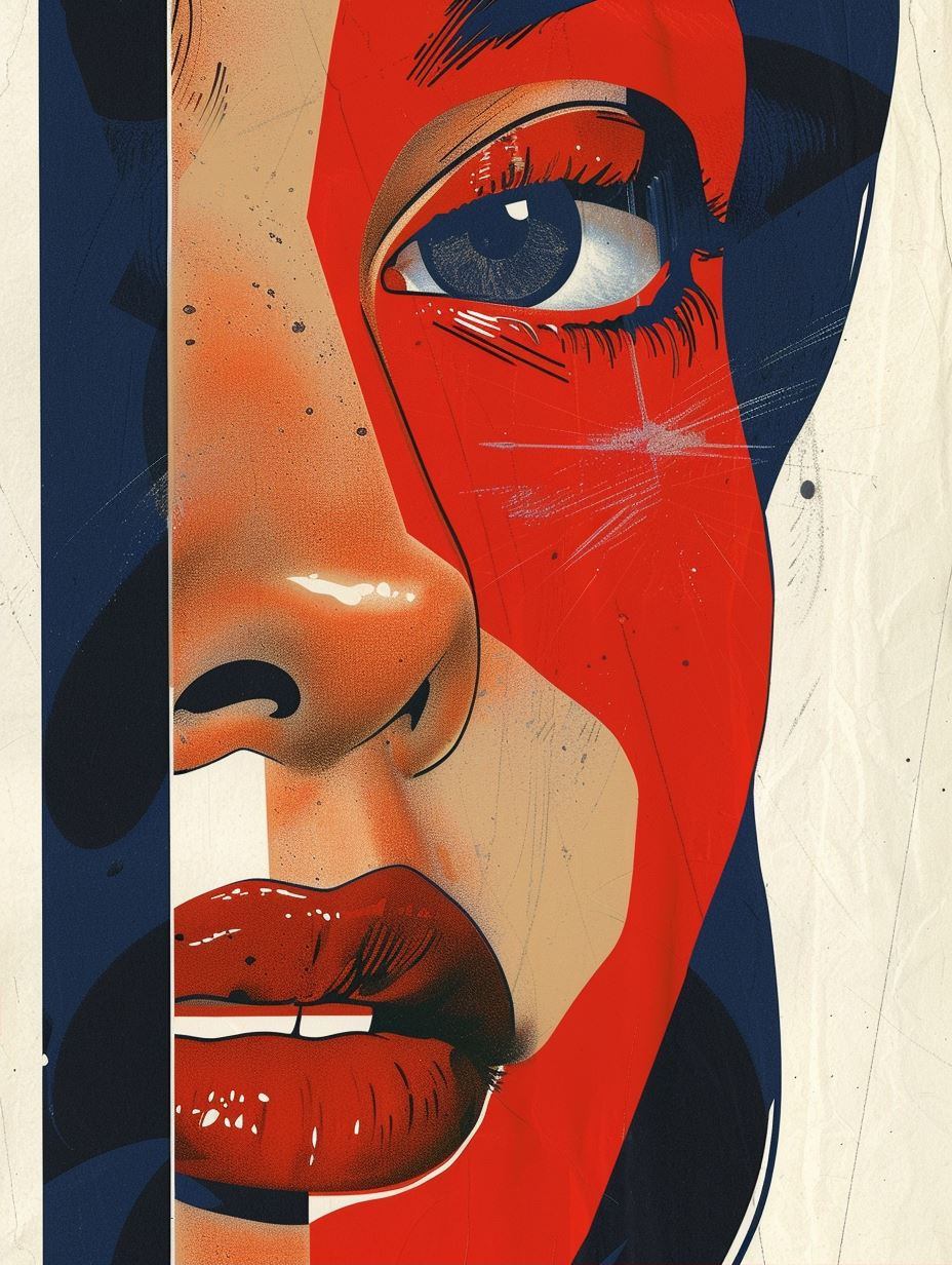 Dual Contrast Pop Art Portrait - Image 2
