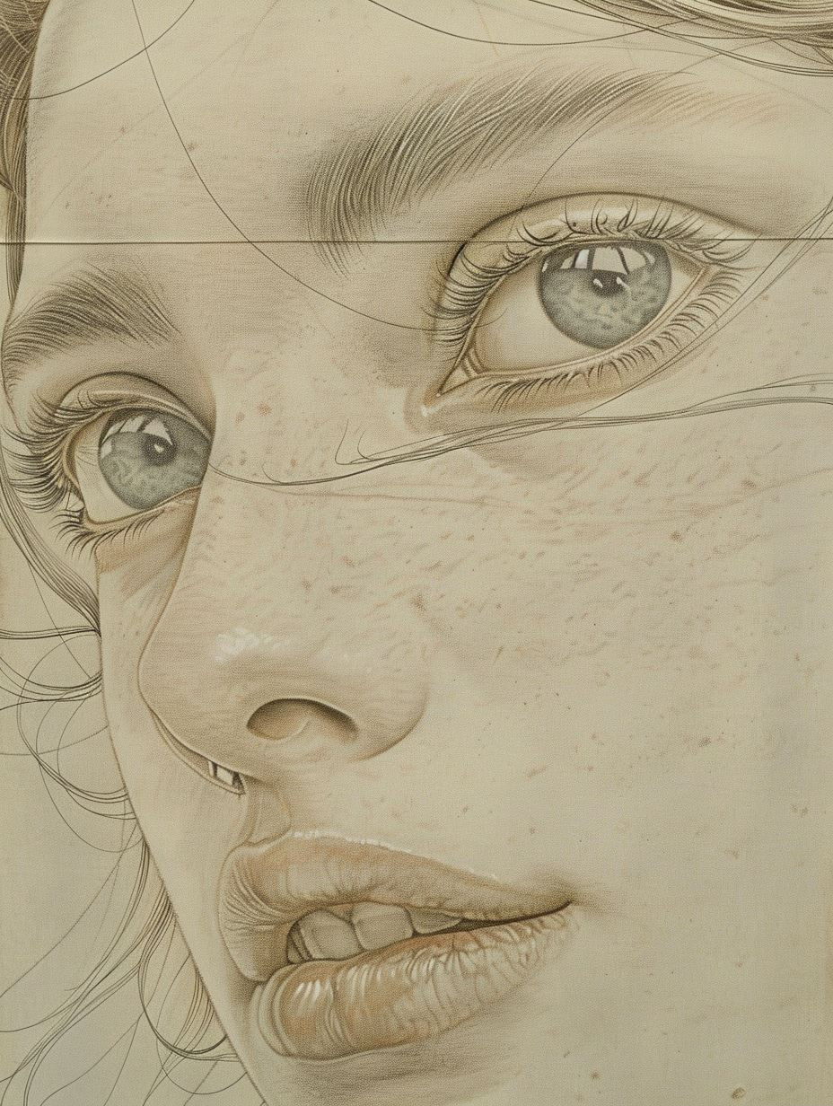 Ethereal Gaze: A Study of Feminine Grace - Image 2