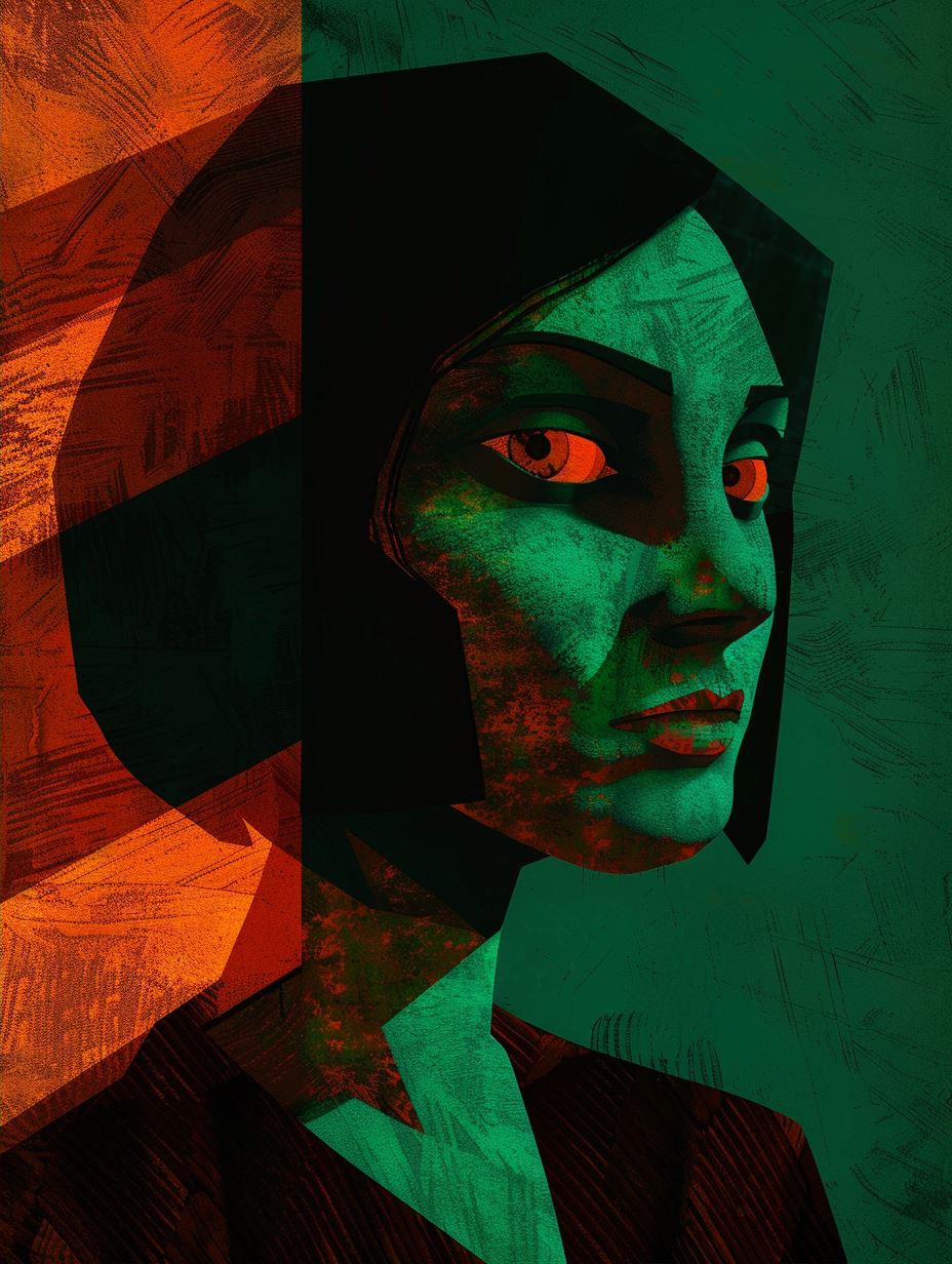 Geometric Prism of Emerald Fire - Image 2