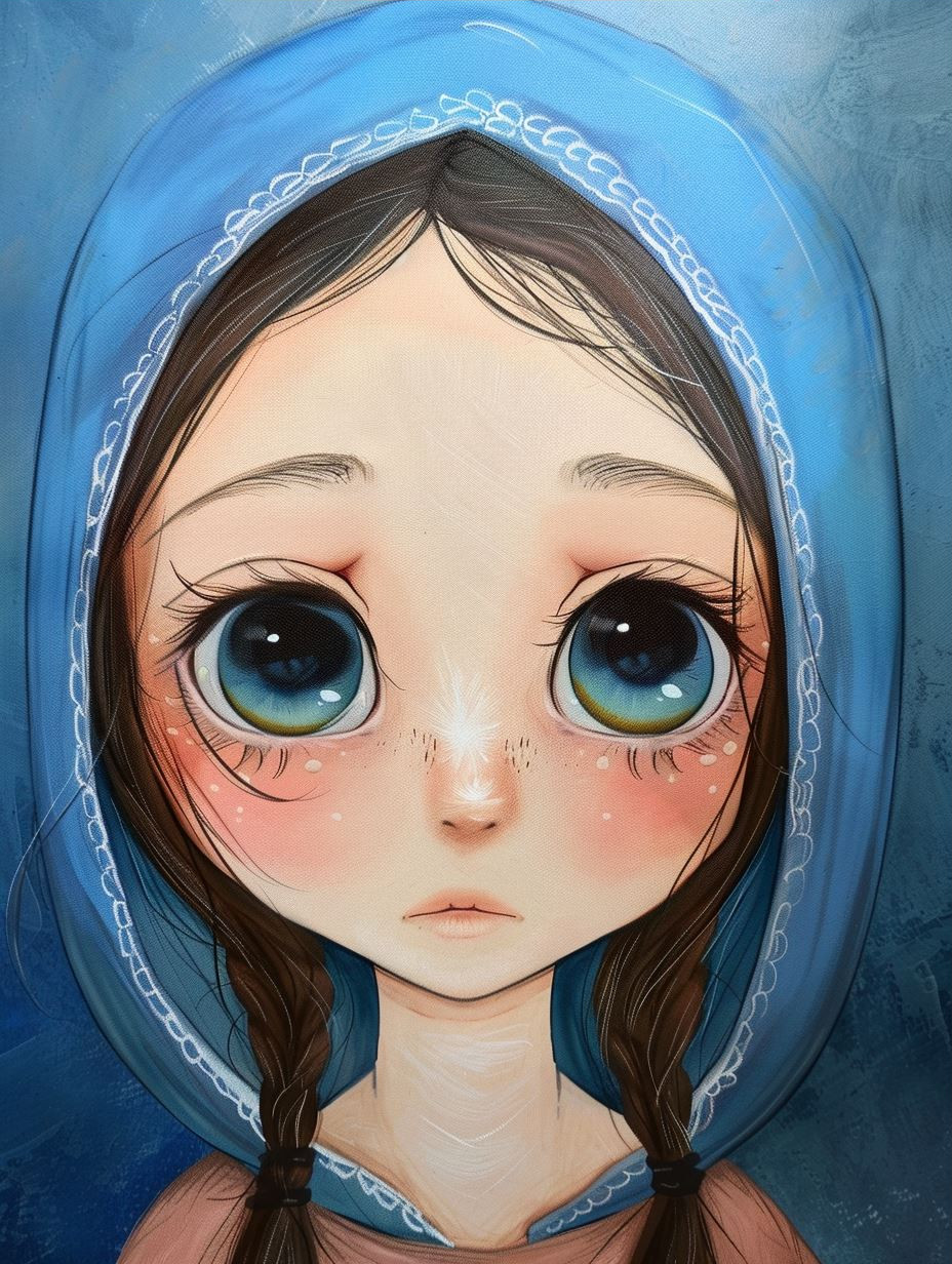 Ethereal Heterochromia Digital Portrait - Image 3