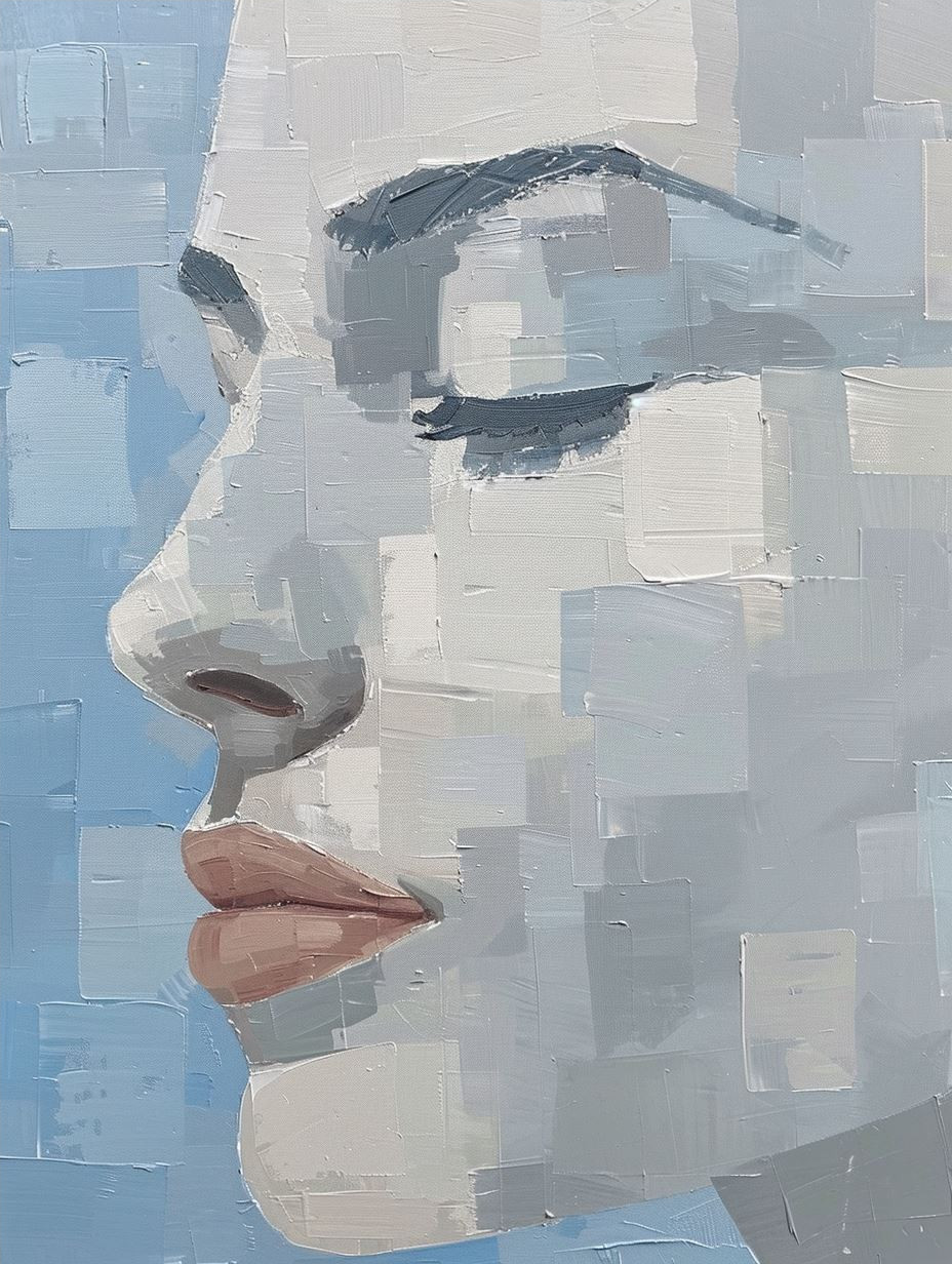 Fragmented Beauty: A Study in Blue - Image 4