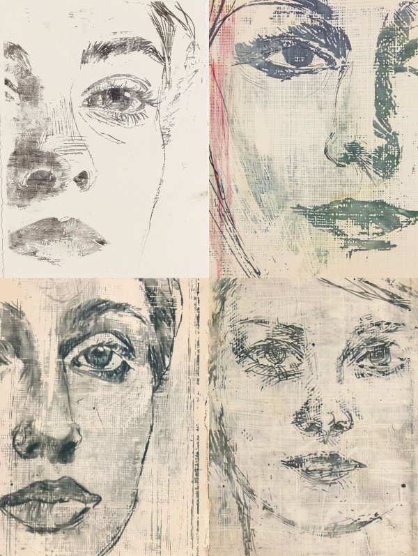 Ethereal Charcoal Portrait Studies