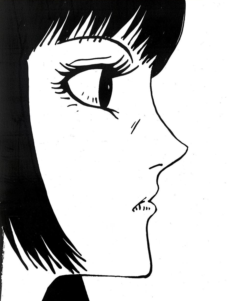 Noir Manga Ink Portrait - Image 4