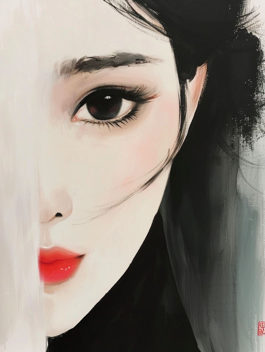 Ethereal Digital Portrait Study - Image 2