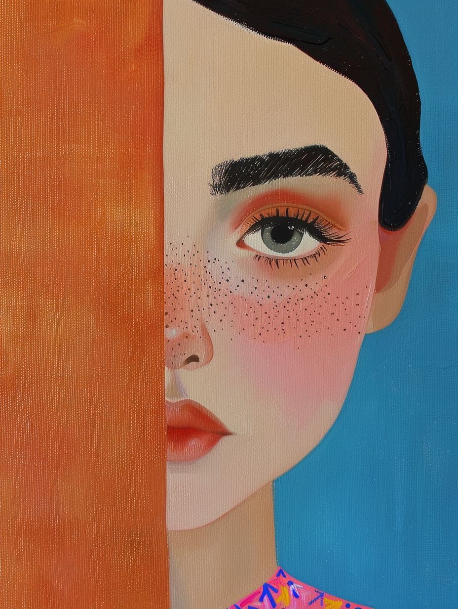 Floral Veil Portrait - Image 2