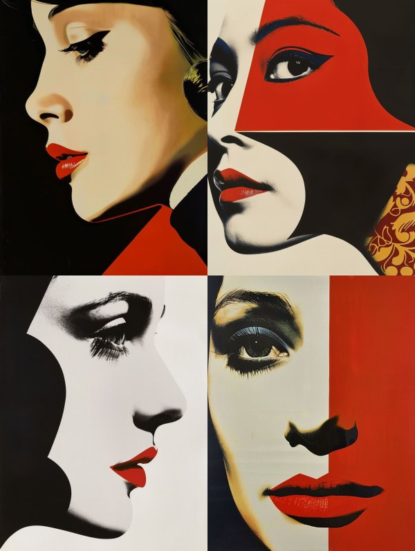 Crimson Gazes: A Study in Contrast
