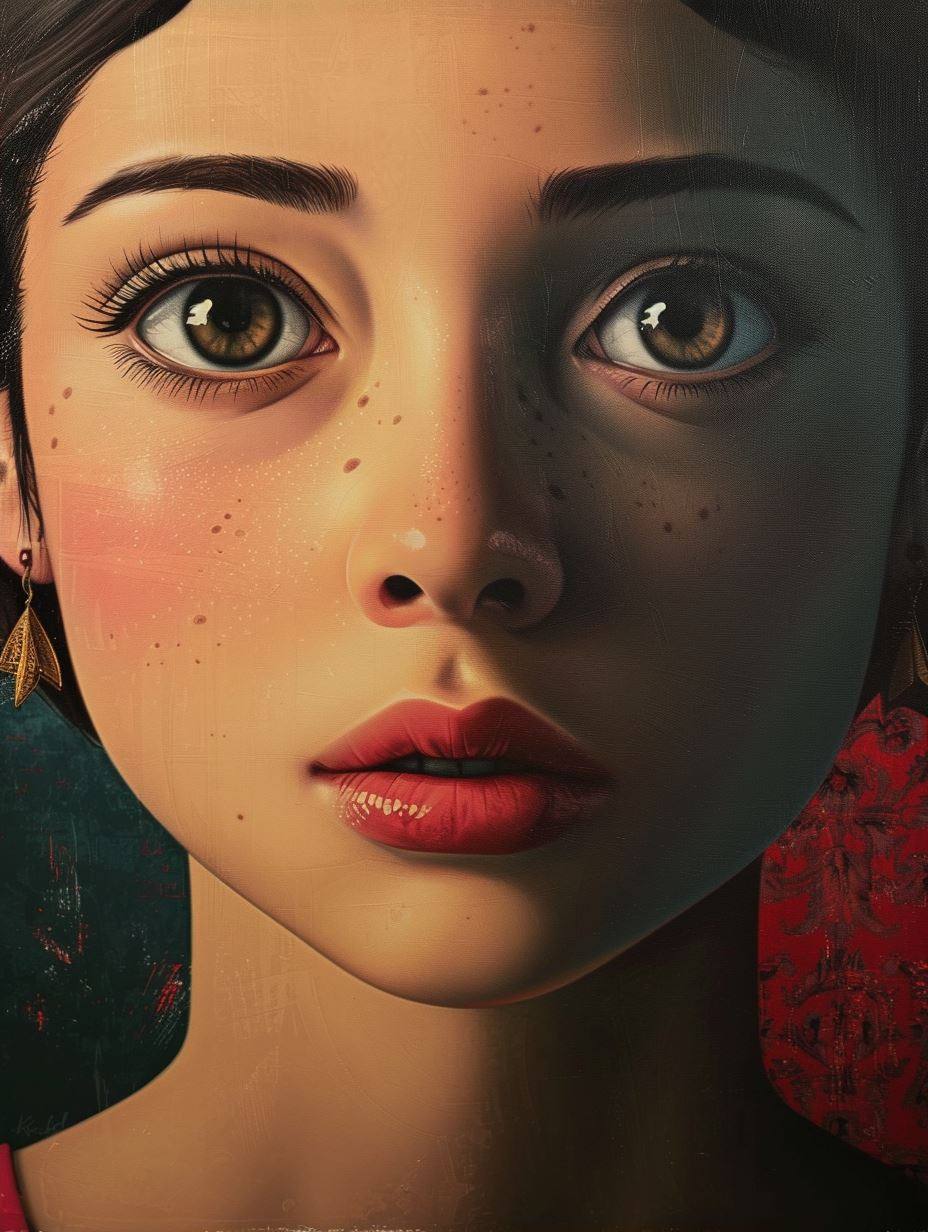 Vintage Asian Cinematic Portrait - Image 2
