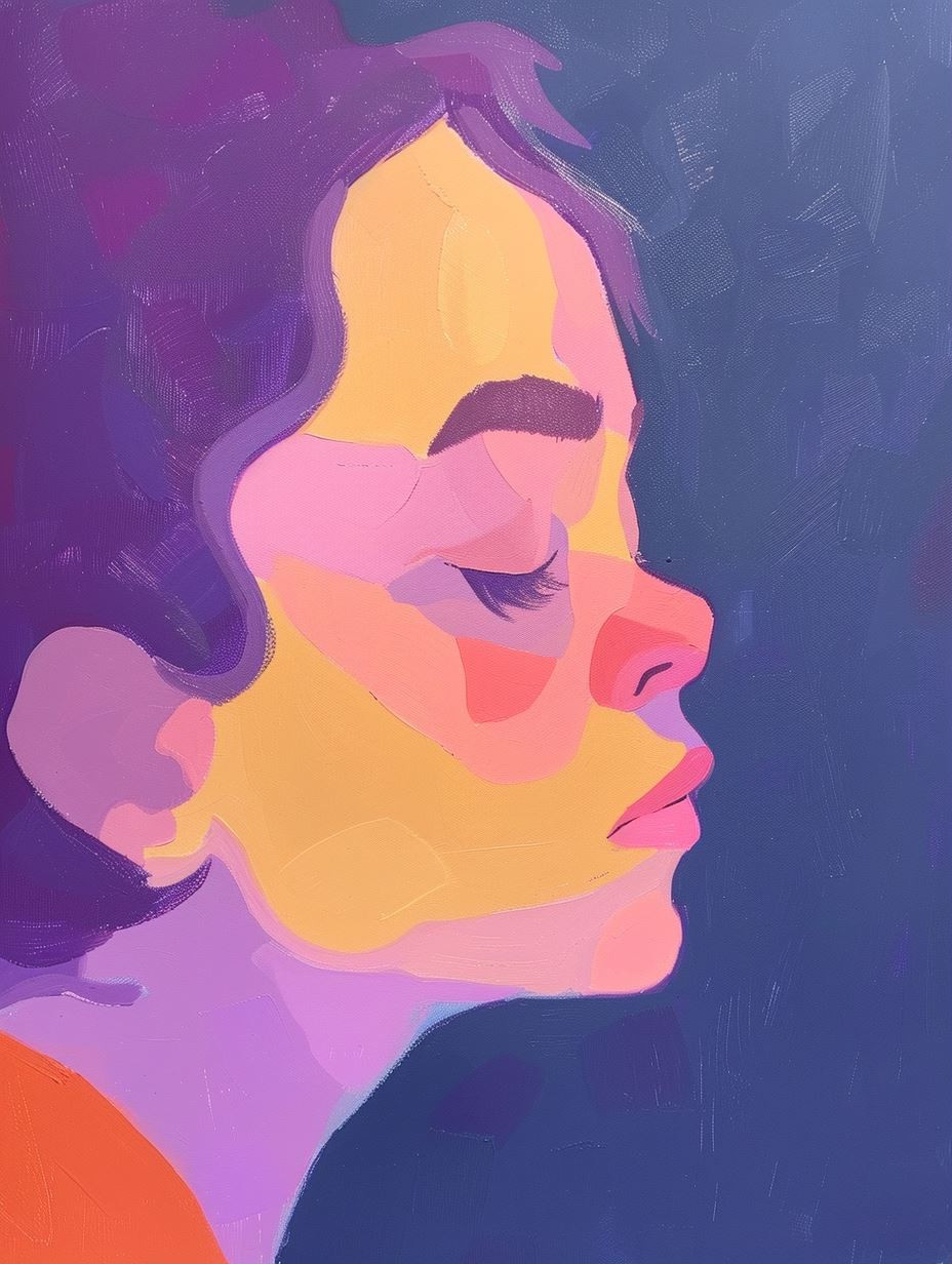 Ethereal Purple Dreamscape Portraits - Image 1