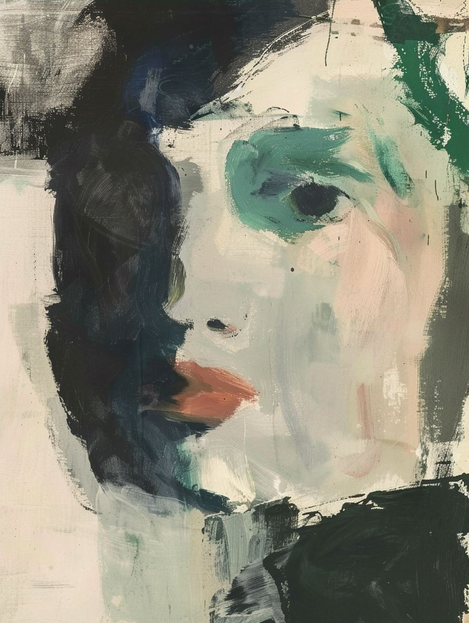 Fragmented Gaze in Abstract Color - Image 4