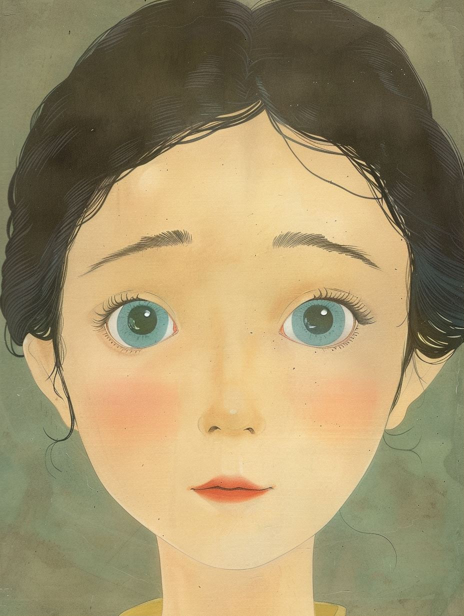 Ethereal Gaze of Quiet Innocence - Image 1