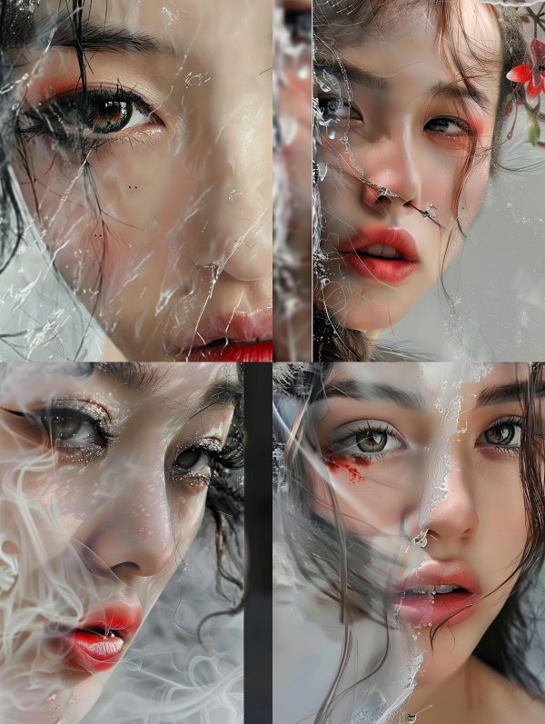 Liquid Gaze: Ethereal Beauty