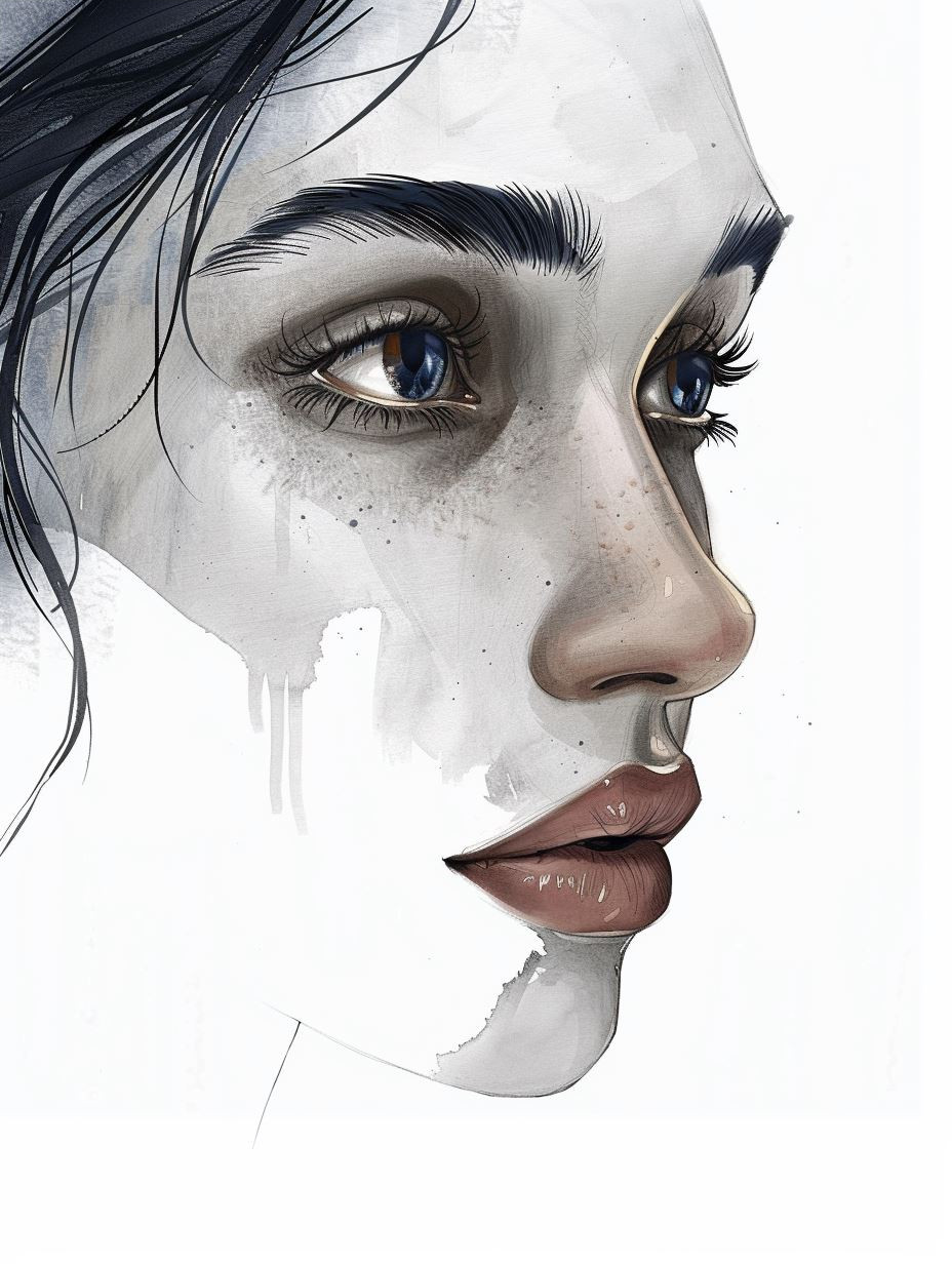 Ethereal Gaze in White Lace - Image 4