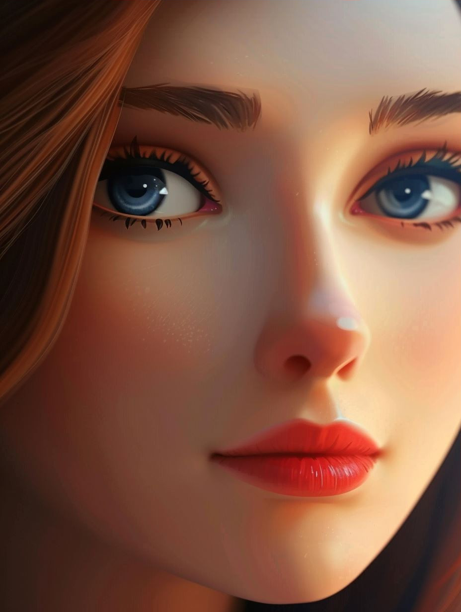 Ethereal Anime Portrait in Autumn - Image 3