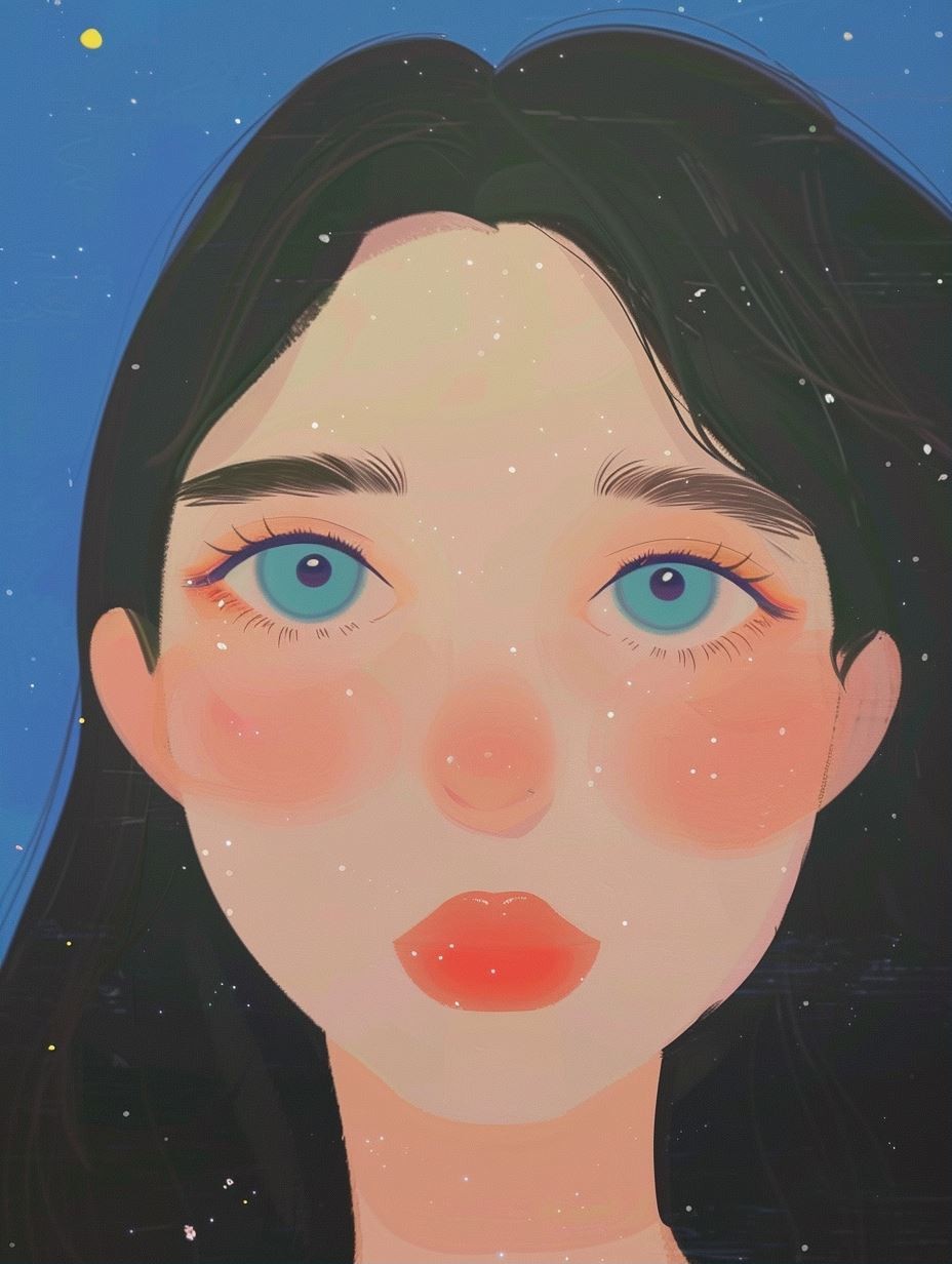 Celestial Dreamy Portrait Art